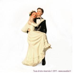 Figurine couple en marié Figurine couple en marié