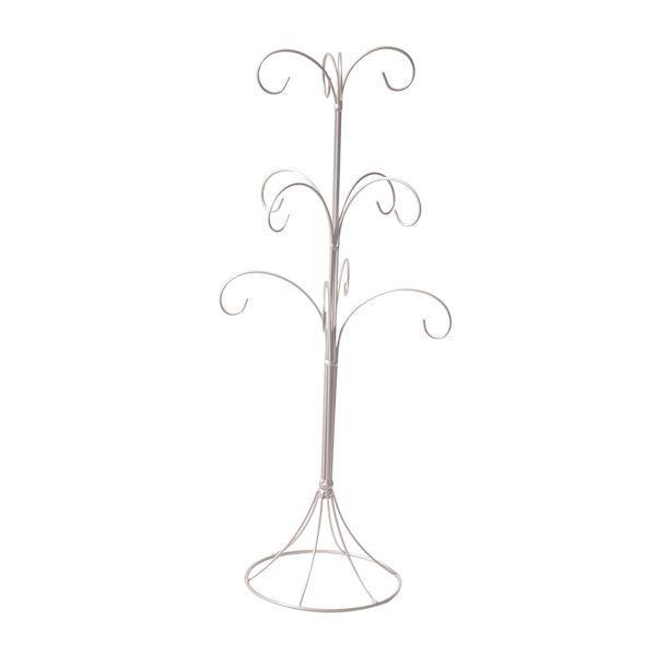 CENTRE DE TABLE 12 BRANCHES - BLANC