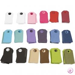 Etiquette en carton 6x3 cm, assortiment 360 pièces