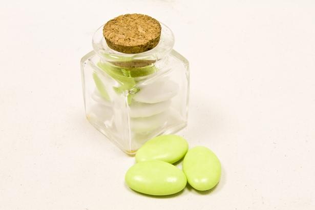Fioles carrées en verre pour dragées