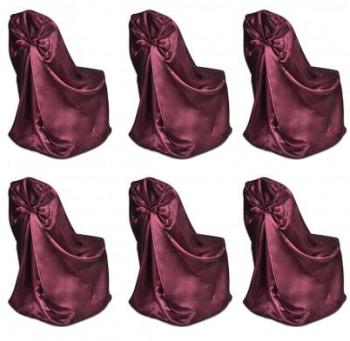 VidaXL Housse de chaise bordeaux pour le banquet m