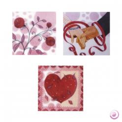 Motifs de cire Mariage 3 assortis Motifs de cire Mariage 3 assortis