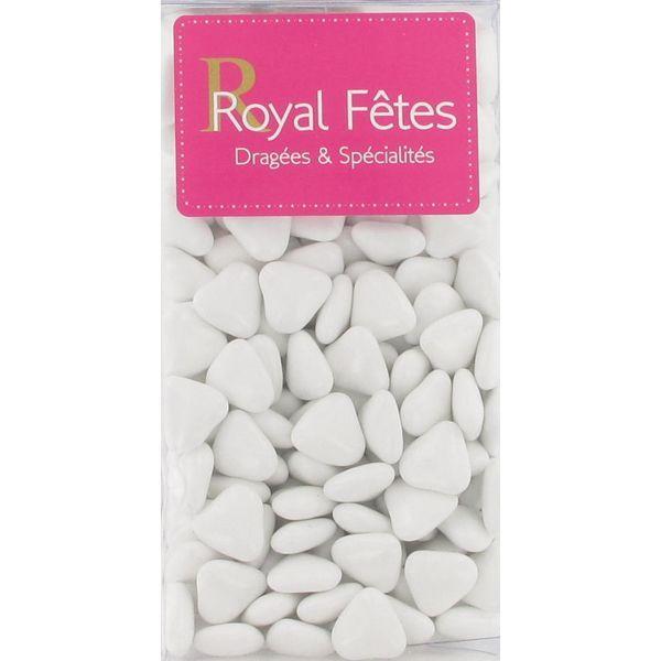 DRAGÉES PETITS COEURS BLANCS AU CHOCOLAT 250 G