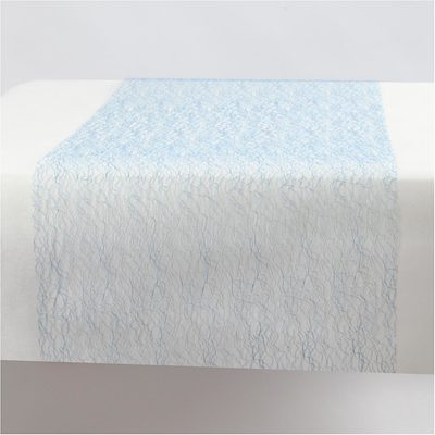 Chemin de table en fils bleu clair 30 cm 10 m Chemin de table en fils bleu