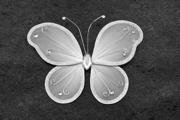 Grand papillon blanc déco