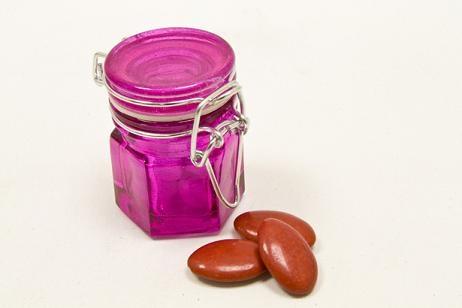 Petit pot confiture fuchsia X 4