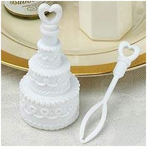 Bulles de savon pour Mariage Gateau Blanc (lot de