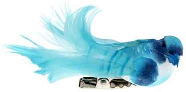 Décoration Mariage Oiseaux Artificiel Turquoise -