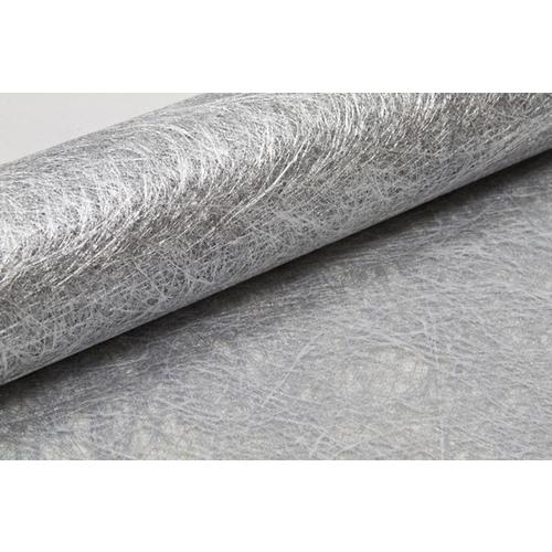 Chemin de table intissé métallisé argent