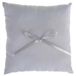 Coussin porte-alliances coton gris