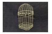 Urne cage à oiseaux ivoire