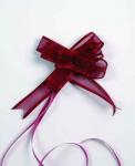 5 noeuds en organza bordeaux