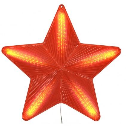 Etoile lumineuse rouge effet fuyant 50 cm 60 Led