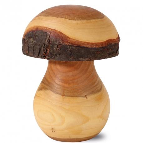 Champignon en bois décoratif, 11 cm