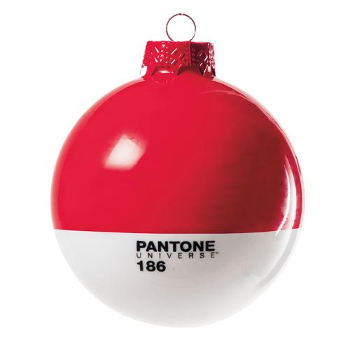 Boule de Noël en verre Pantone Seletti -rouge Diam