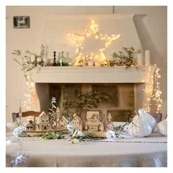 Village de Noël animé en bois