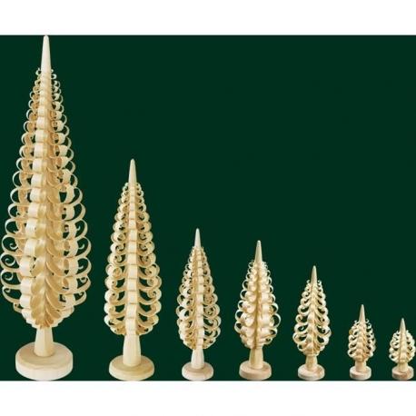 Sapin de Noël en bois sculpté, 12 cm