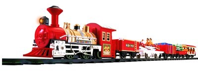 Train miniature Holiday Express de Noël 6cm, multi