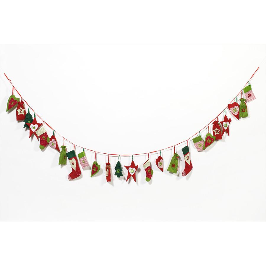 Guirlande Calendrier de LAvent - Tissu