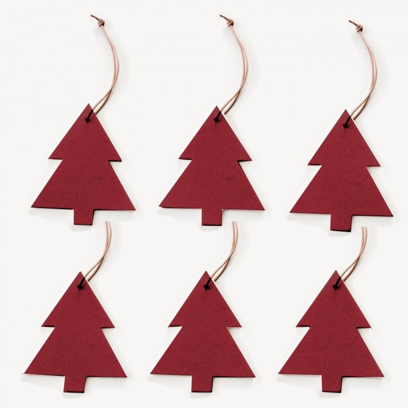 Christmas Ornament Christmas Tree 6 pieces - Pièce