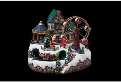 Village de Noël Grande roue - Animé