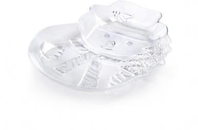 Plateau Bonhomme de neige blanc