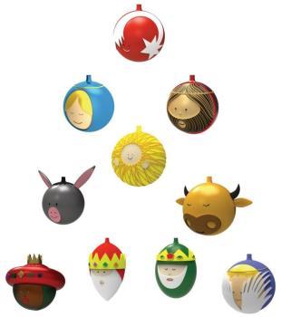 Palle Presepe - Set de boules de arbre de Noël - R