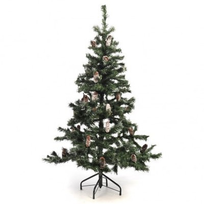 Sapin de Noël artificiel 150 cm avec pommes de pin