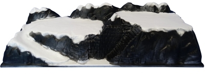Base pour village de Noël modèle Glacier 78 x 25 c