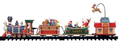Train de Noël 114 x 65.5 x 12.5 cm