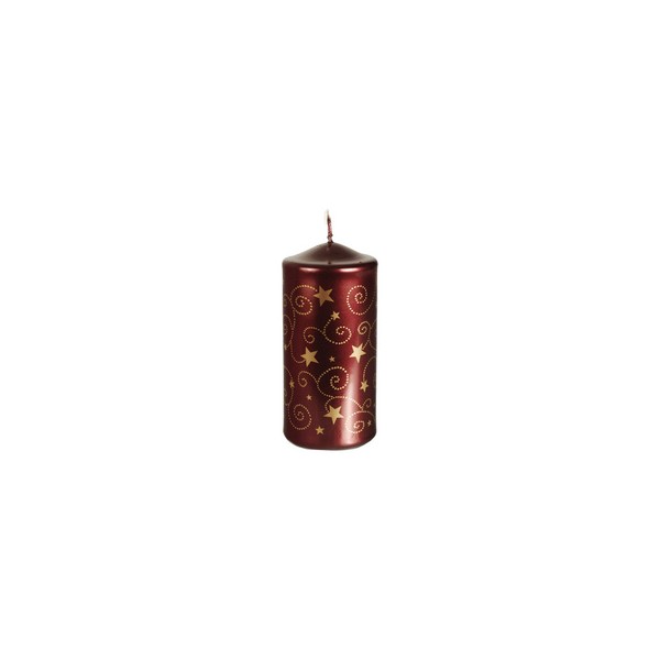 Bougie cylindrique de Noël Little Stars , 60 mm