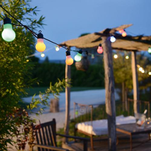 Guirlande lumineuse guinguette 15 lampes 45 leds B