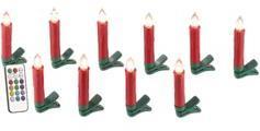 Bougies à LED pour sapin de Noël avec télécommande Bougies à LED pour sapin de