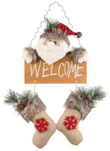 Décoration de Noël Welcome à suspendre Décoration de Noël Welcome