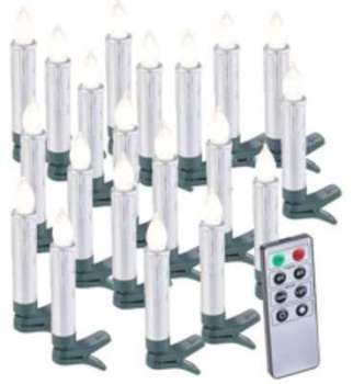 20 bougies LED pour sapin de Noël avec télécommande 20 bougies LED pour sapin