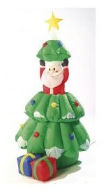 Sapin de Noël autogonflant animé 155 cm Sapin de Noël autogonflant
