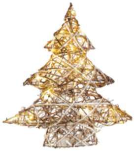 Sapin de Noël décoratif 40 cm à 20 LED blanc chaud Sapin de Noël décoratif 40