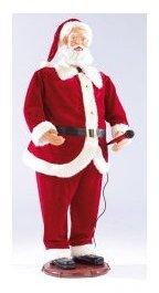 Père Noël géant avec fonction karaoké -150 cm Père Noël géant avec fonction
