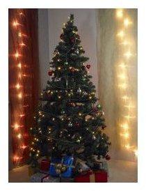 Sapin de Noël artificiel avec support 180 cm Sapin de Noël artificiel avec