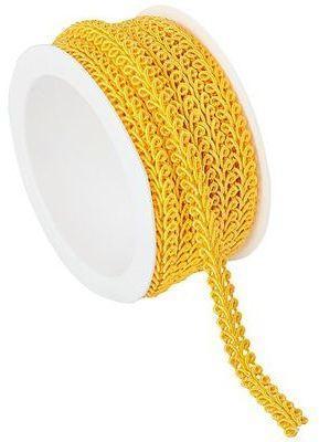 Galon de passementerie, jaune, 10 mm, 5 m