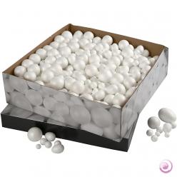 Boules et oeufs en polystyrène 550 pièces