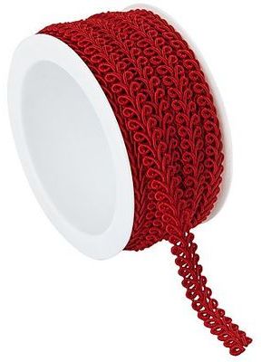 Galon de passementerie rouge 10 mm 5 m Galon de passementerie rouge