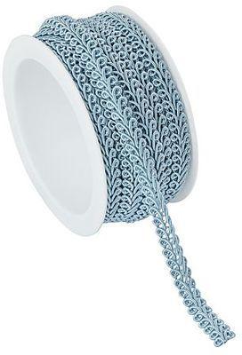 Galon de passementerie, bleu clair, 10 mm, 5 m