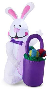 OneConcept Mr. Bunny Lapin autogonflant décoration
