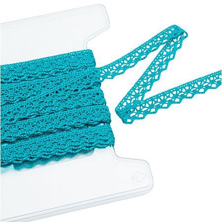 Ruban de dentelle aux fuseaux turquoise 13 mm 5 m Ruban de dentelle aux fuseaux