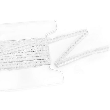 Ruban de dentelle blanc largeur 10 mm longueur 5 m Ruban de dentelle blanc largeur