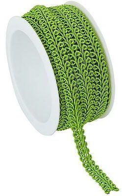Galon de passementerie, vert clair, 10 mm, 5 m