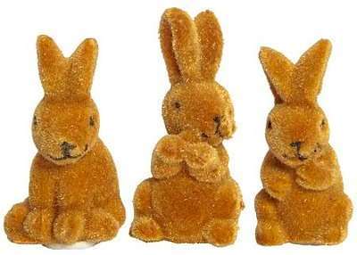 Petits lapins déco floqués 8 pièces Petits lapins déco floqués
