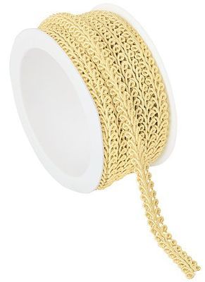 Galon de passementerie, crème, 10 mm, 5 m