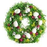 Couronne de Pâques décorative avec oeufs et fruits Couronne de Pâques décorative